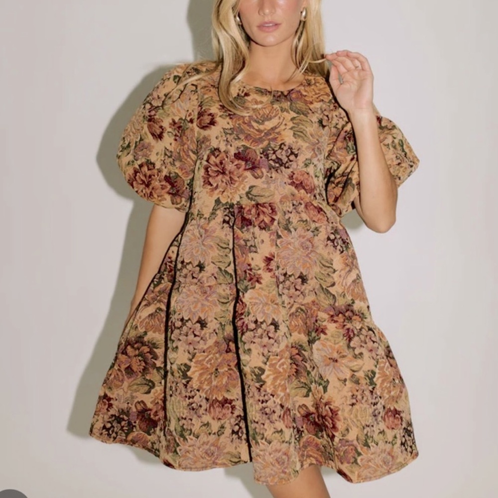 Floral Puff Sleeve Dress